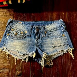 True Religion Jean Shorts size 24